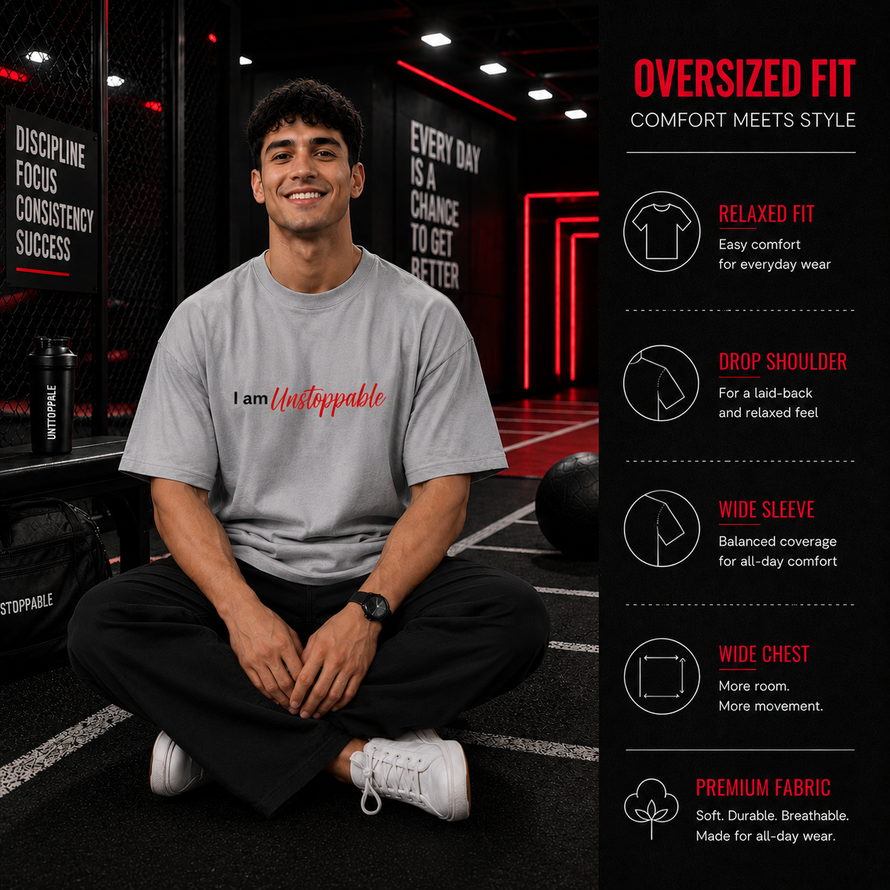Ronaldo "I Am Unstoppable" - Oversized