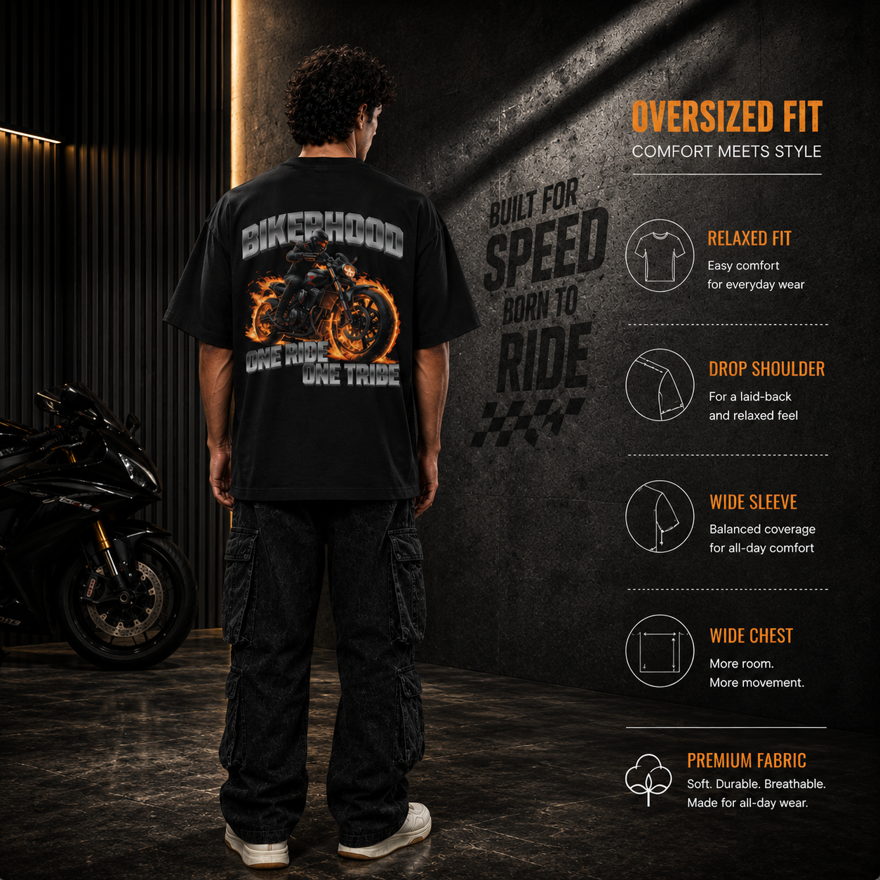 BikerHood - One Tribe - Oversized