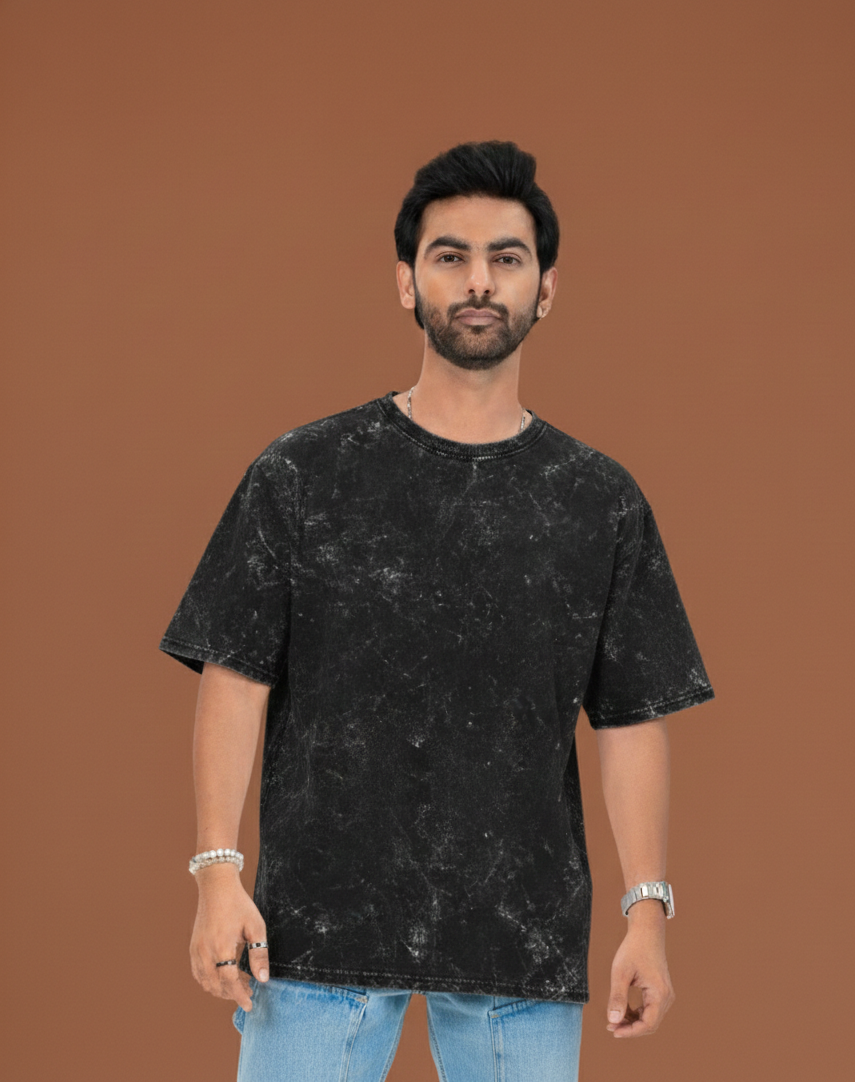 Plain Acid Wash Tees
