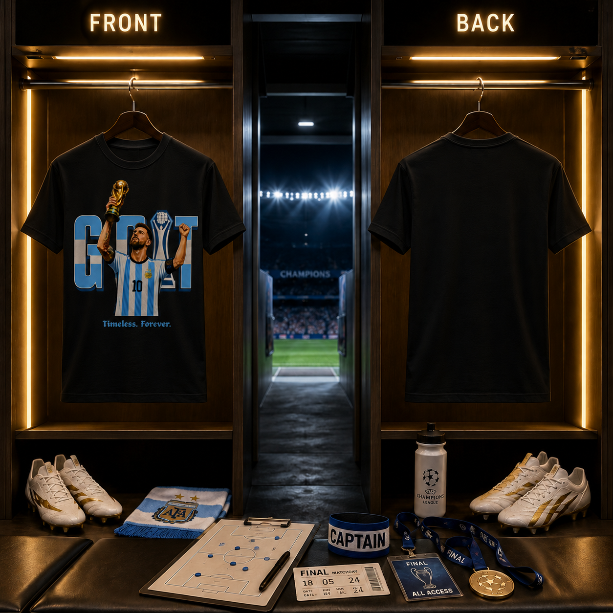 GOAT-Timeless Forever| Messi Fan T-Shirt