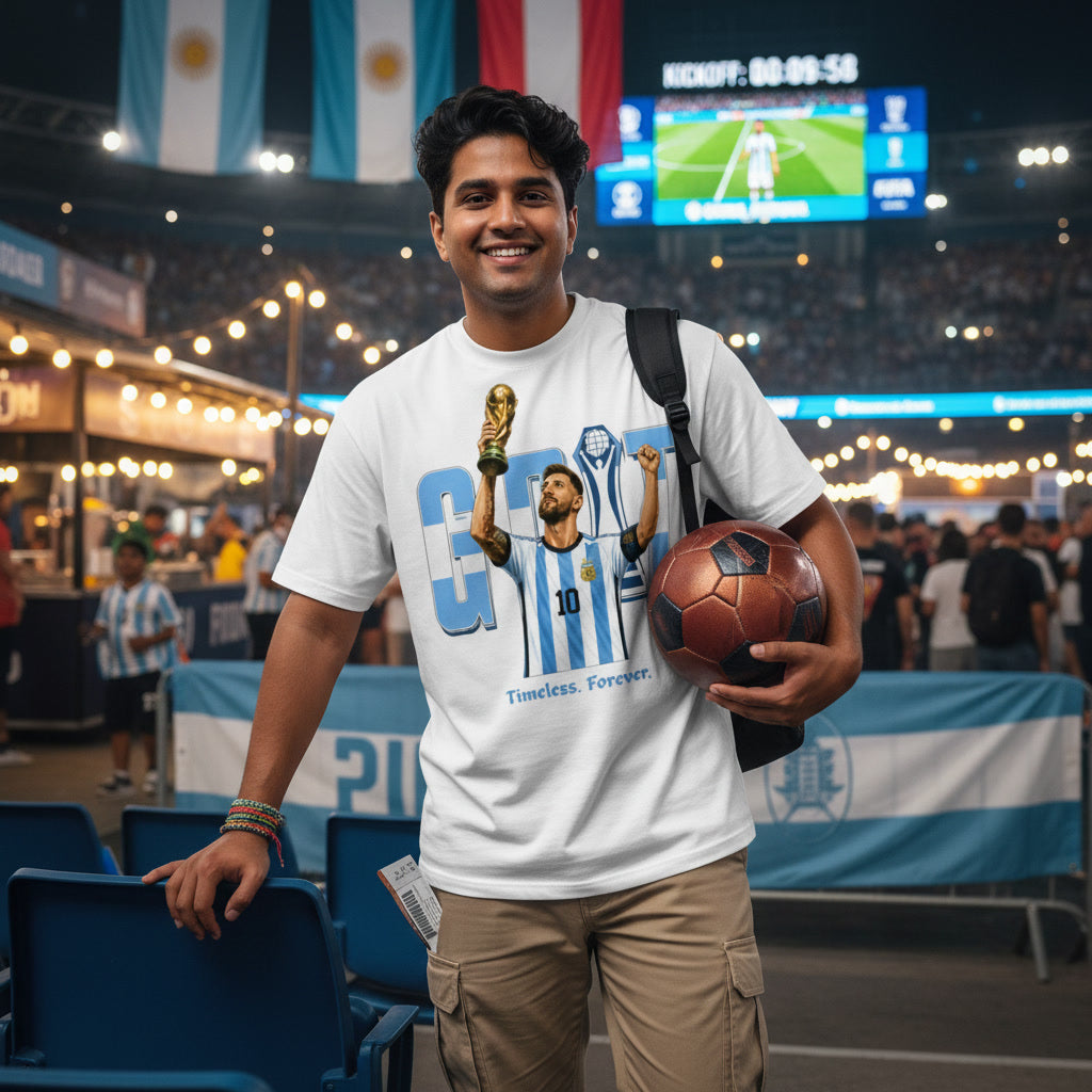 GOAT-Timeless Forever| Messi Fan T-Shirt