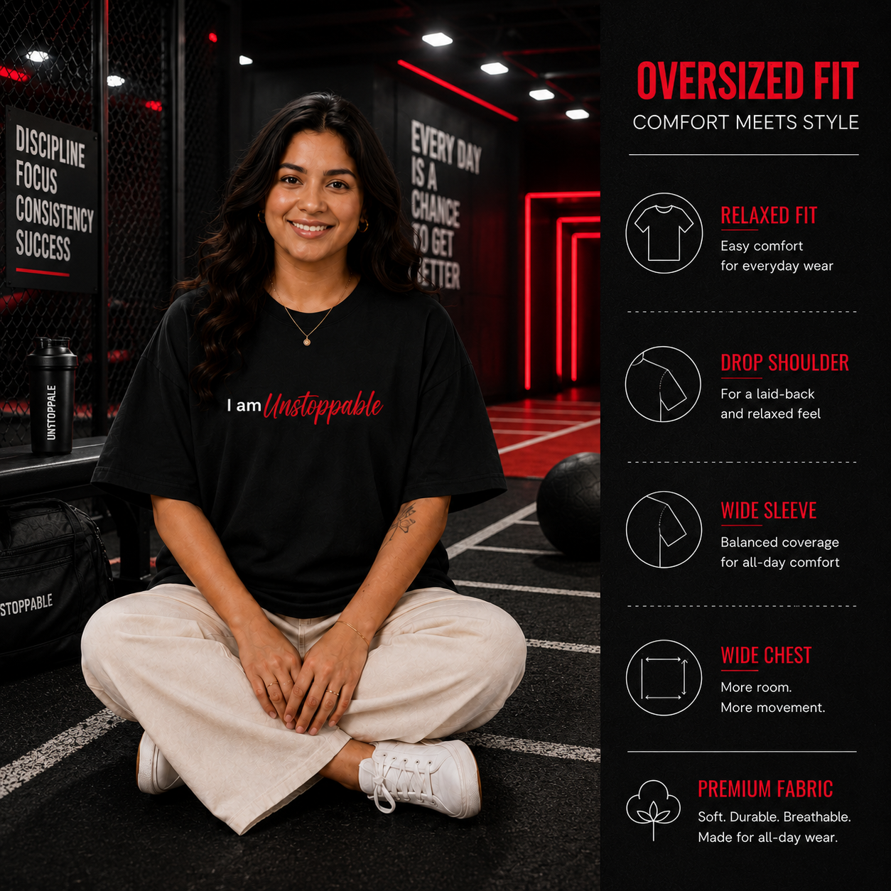 Ronaldo "I Am Unstoppable" - Oversized
