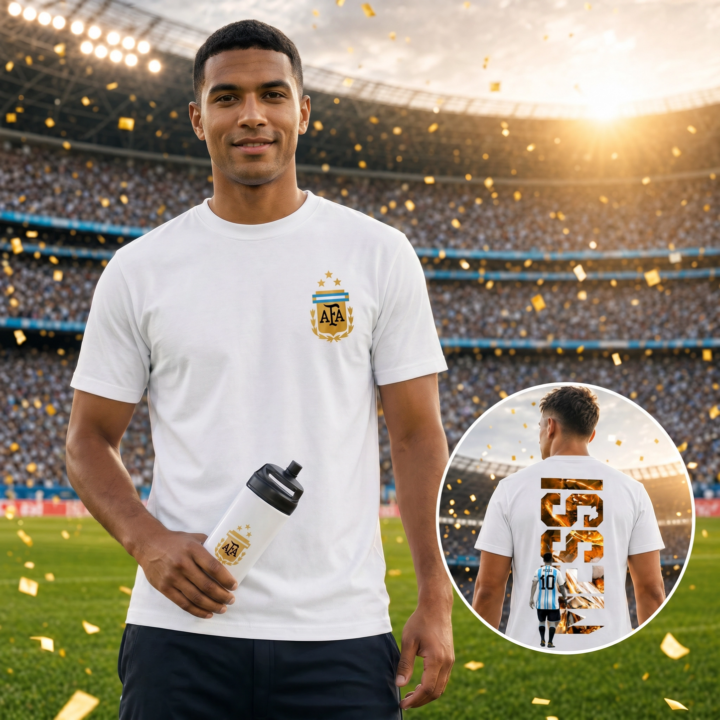 The Golden GOAT | Messi Fan T-Shirt